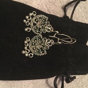 Vintage dangle silver earrings
